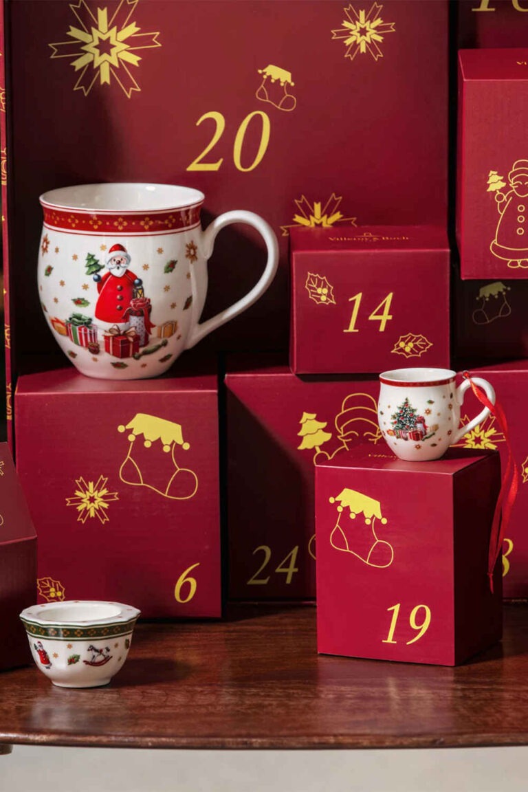 адвент календар с порцеланов сет